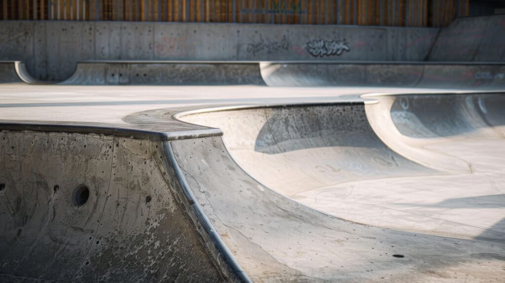 empty skatepark ready-action